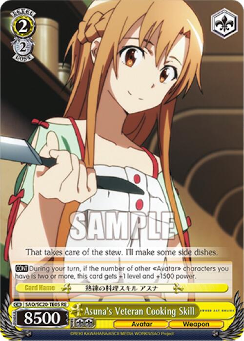 Asuna's Veteran Cooking Skill (TD) [Sword Art Online Chronicle Set]