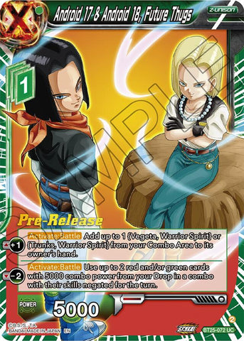Android 17 & Android 18, Future Thugs (BT25-072) [Legend of the Dragon Balls Prerelease Promos]