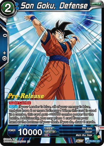 Son Goku, Defense (BT25-052) [Legend of the Dragon Balls Prerelease Promos]