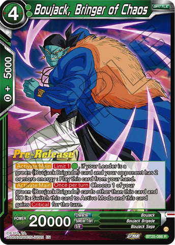 Boujack, Bringer of Chaos (BT25-086) [Legend of the Dragon Balls Prerelease Promos]