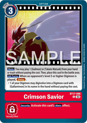 Crimson Savior [BT17-096] [Secret Crisis]