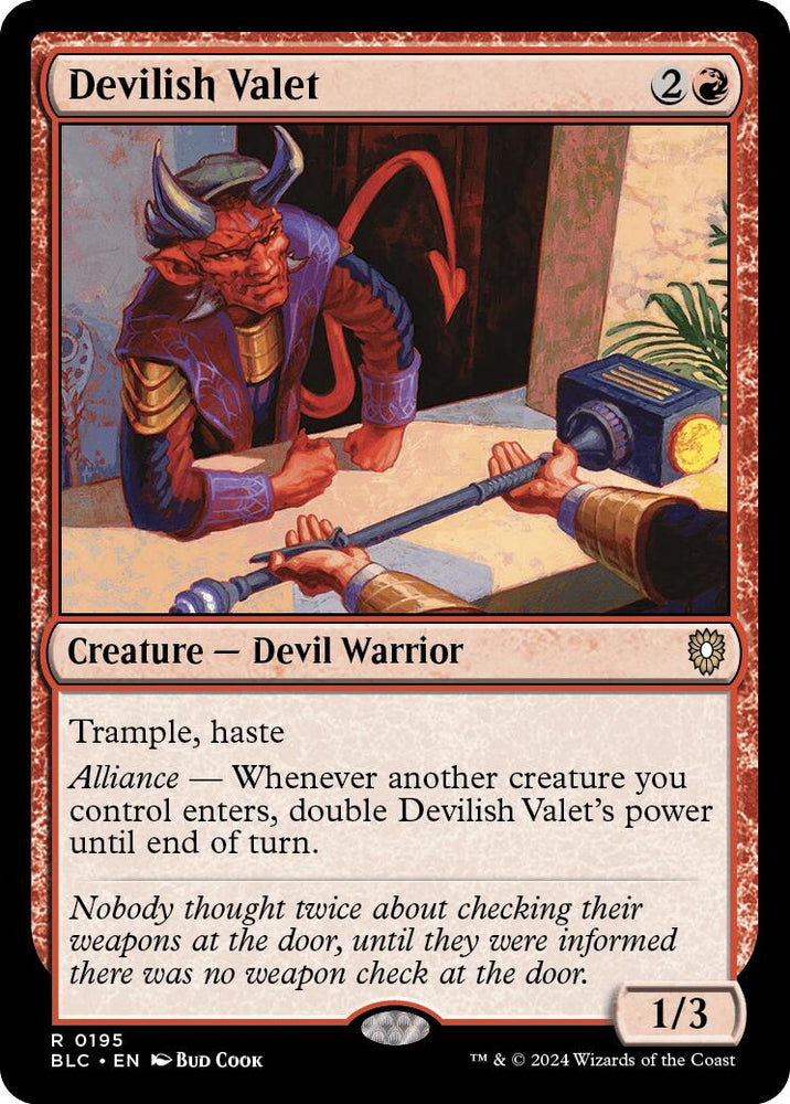Devilish Valet [Bloomburrow Commander]