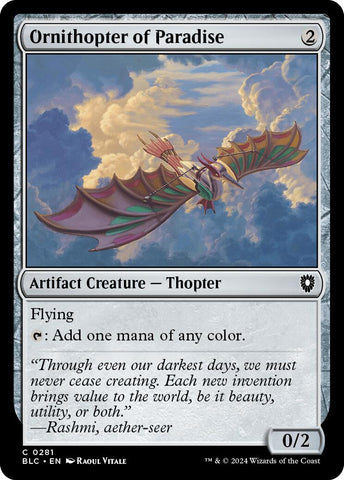 Ornithopter of Paradise [Bloomburrow Commander]