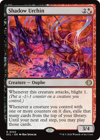 Shadow Urchin (Lorwyn Eclipsed) Near Mint - Nick Nack's Full Frontal Attack
