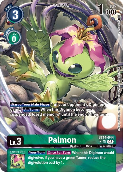 Palmon (Alternate Art) (Blast Ace) Near Mint Foil