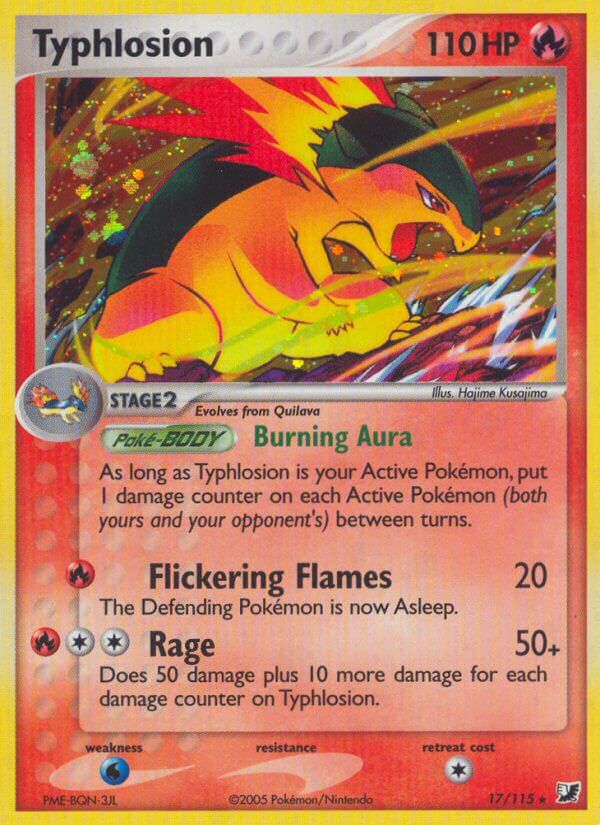 Typhlosion (17/115) (Thème Deck Exclusif) [EX : Forces Invisibles] 