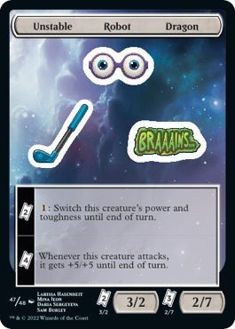 Unstable Robot Dragon (Unfinity) Near Mint - Nick Nack's Full Frontal Attack