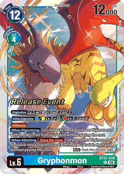 Gryphonmon (World Convergence Release Event Cards) Near Mint