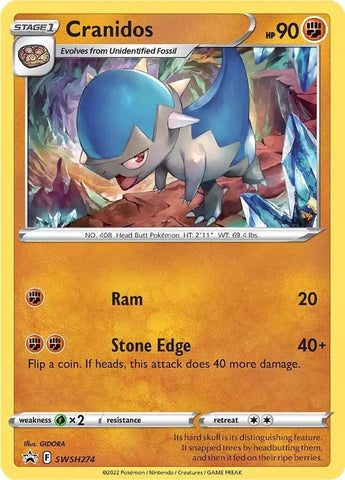 Cranidos (SWSH274) [Espada y escudo: Black Star Promos] 