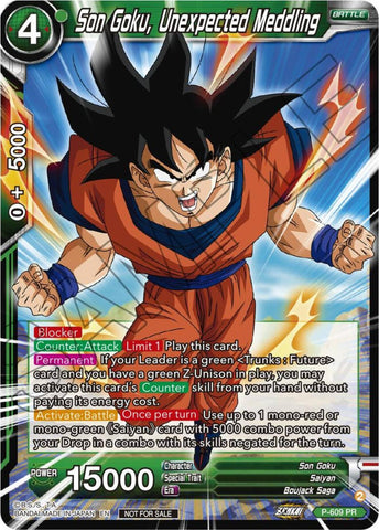 Son Goku, Unexpected Meddling (Tournament Pack Vol. 8) (P-609) [Promotion Cards]
