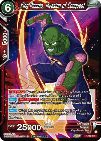King Piccolo, Invasion of Conquest (Tournament Pack Vol. 8) (P-602) [Promotion Cards]