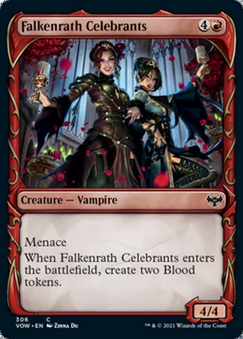 Falkenrath Celebrants (Showcase) (Innistrad: Crimson Vow) Near Mint - Nick Nack's Full Frontal Attack