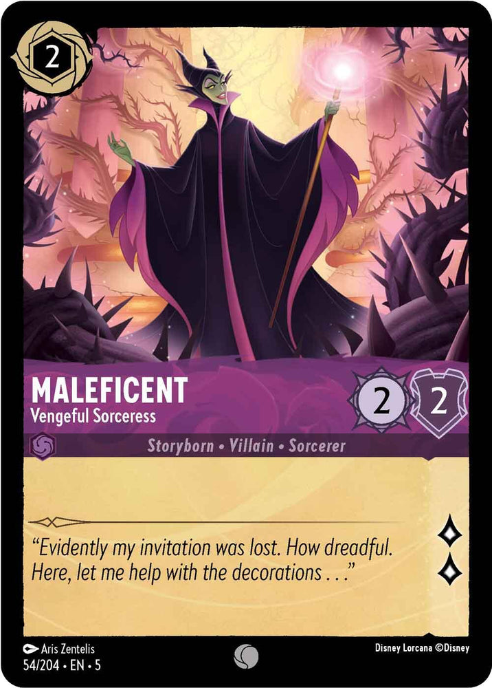 Maleficent - Vengeful Sorceress (54/204) [Shimmering Skies]