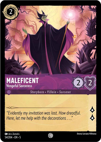 Maleficent - Vengeful Sorceress (54/204) [Shimmering Skies]