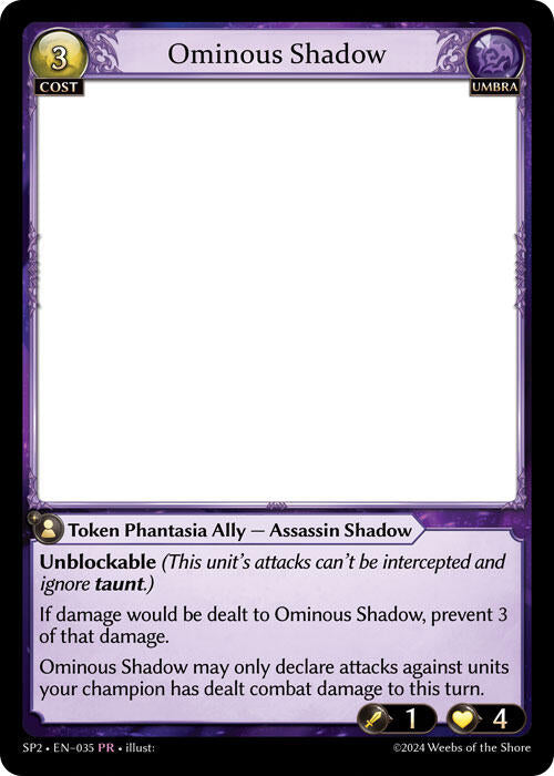 Ominous Shadow (035) [Supporter Pack 2]