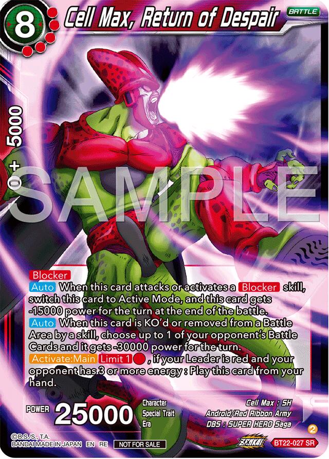 Cell Max, Return of Despair (Deluxe Pack 2024 Vol.2) (BT22-027) [Promotion Cards]