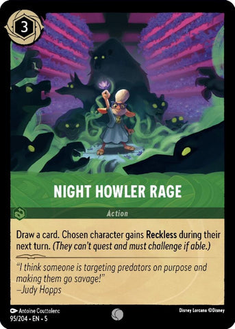 Night Howler Rage (95/204) [Shimmering Skies]