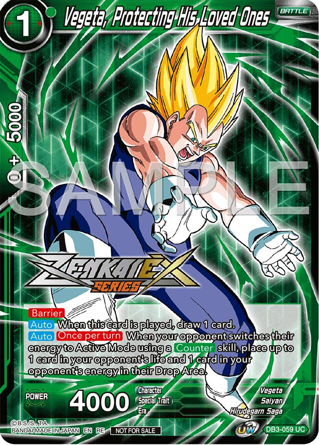 Vegeta, Protecting His Loved Ones (Event Pack 15) (DB3-059) [Promotion Cards]