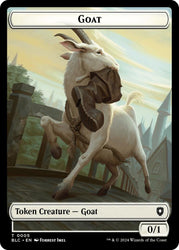 Goat // Wolf (032) Double-Sided Token [Bloomburrow Commander Tokens]