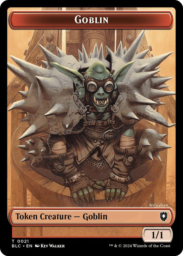 Goblin // Thopter Double-Sided Token [Bloomburrow Commander Tokens]