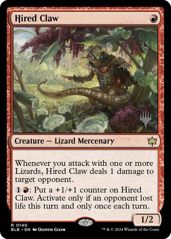 Hired Claw (Promo Pack) [Bloomburrow Promos]