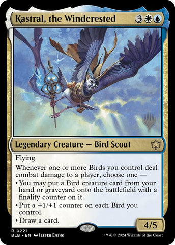 Kastral, the Windcrested (Promo Pack) [Bloomburrow Promos]