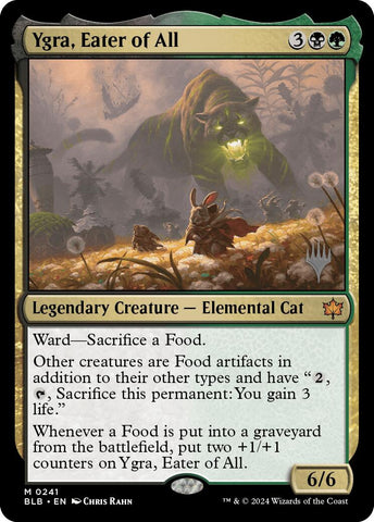 Ygra, Eater of All (Promo Pack) [Bloomburrow Promos]