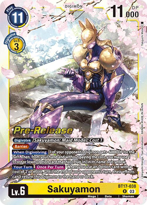 Sakuyamon [BT17-038] [Secret Crisis Pre-Release Cards]