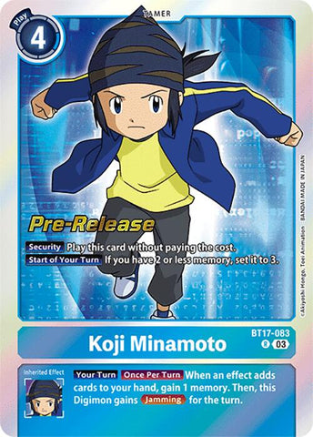 Koji Minamoto [BT17-083] [Secret Crisis Pre-Release Cards]