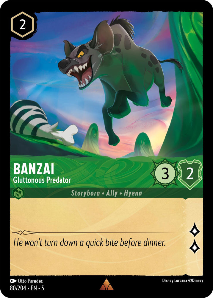 Banzai - Gluttonous Predator (80/204) [Shimmering Skies]