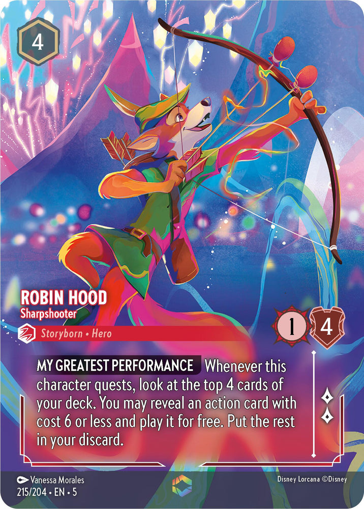 Robin Hood - Sharpshooter (Enchanted) (215/204) [Shimmering Skies]