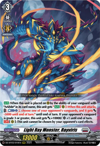 Light Ray Monster, Rayviris (DZ-BT03/010EN) [Dimensional Transcendence]