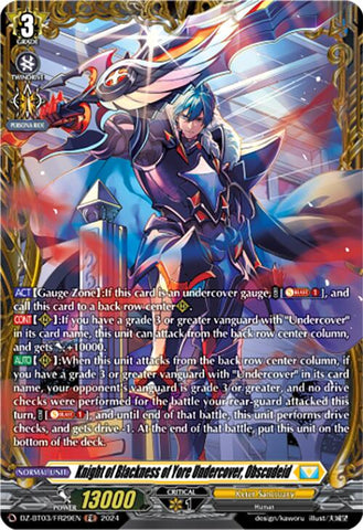 Knight of Blackness of Yore Undercover, Obscudeid (DZ-BT03/FR29EN) [Dimensional Transcendence]