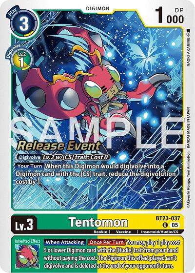 Tentomon (Hackers' Slumber Release Event Cards) Near Mint Foil