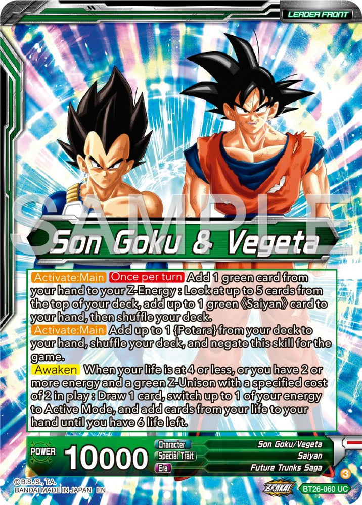 Son Goku & Vegeta // Vegito, Prodigious Fusion (BT26-060) [Ultimate Advent]