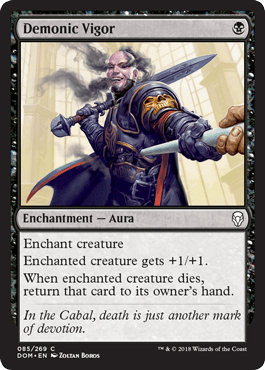 Demonic Vigor (Dominaria) Near Mint - Nick Nack's Full Frontal Attack