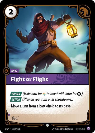Fight or Flight (Origins) Near Mint Foil - Nick Nack's Full Frontal Attack