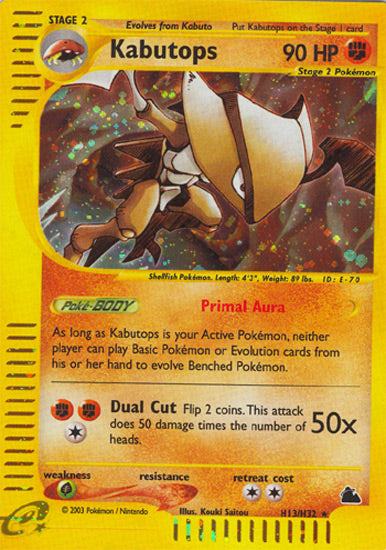 Kabutops (Skyridge) Light Play