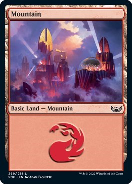Mountain (269) (Streets of New Capenna) Near Mint Foil