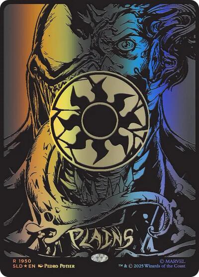 Plains (1950) (Raised Foil) (Secret Lair) Near Mint Foil - Nick Nack's Full Frontal Attack