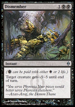 Dismember (New Phyrexia) Light Play - Nick Nack's Full Frontal Attack