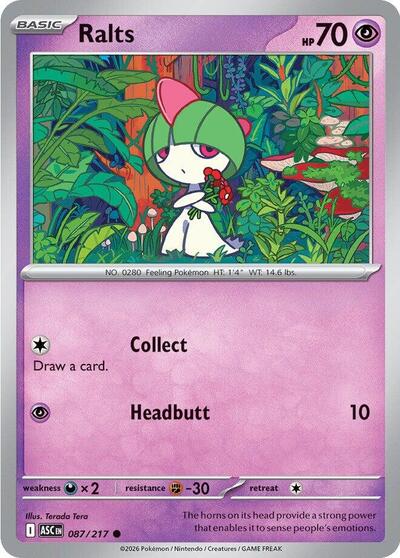 Ralts (ME: Ascended Heroes) Near Mint - Nick Nack's Full Frontal Attack