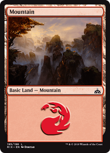 Mountain (Rivals of Ixalan) Near Mint - Nick Nack's Full Frontal Attack