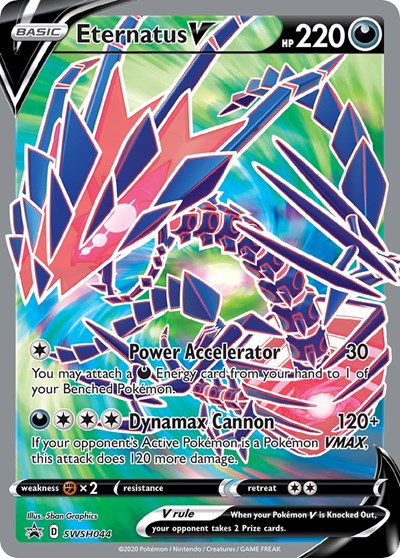 Eternatus V - SWSH044 (SWSH: Sword & Shield Promo Cards) Near Mint Holofoil