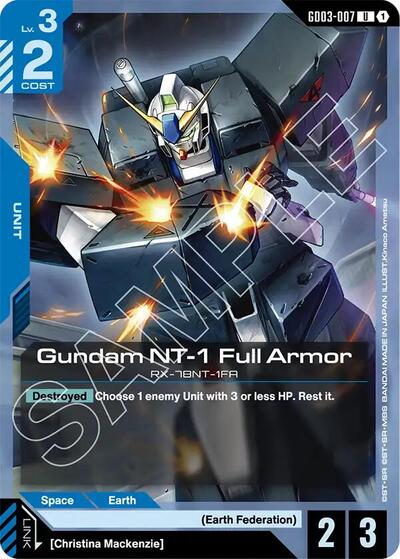 Gundam NT - 1 Full Armor (Steel Requiem) Near Mint - Nick Nack's Full Frontal Attack
