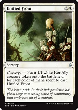 Unified Front (Battle for Zendikar) Near Mint - Nick Nack's Full Frontal Attack