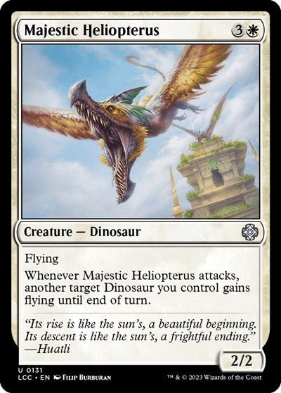 Majestic Heliopterus (Commander: The Lost Caverns of Ixalan) Near Mint - Nick Nack's Full Frontal Attack