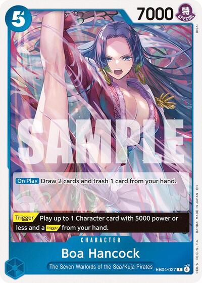 Boa Hancock EB04 - 027 (The Azure Sea's Seven) Near Mint Foil - Nick Nack's Full Frontal Attack
