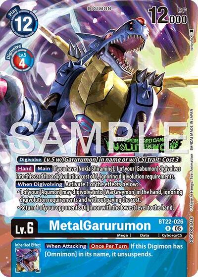 MetalGarurumon (Evolution Cup 2025 Vol. 3 Participant) (Cyber Eden) Near Mint Foil