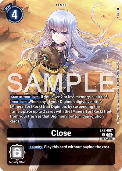 Close (Digimon Liberator Debuggers Set) (Chain of Liberation) Near Mint Foil